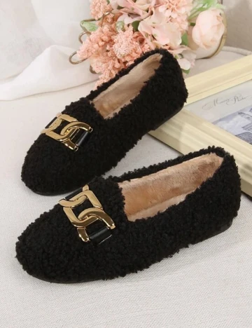 Mocasini Shein Kids, negru