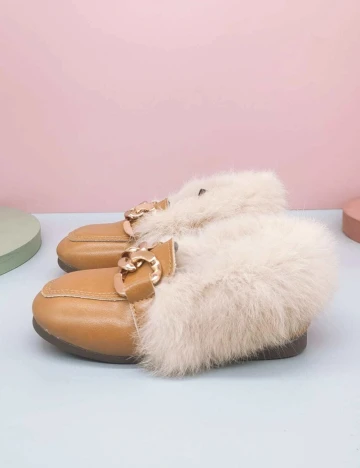 Pantofi Shein Kids, maro