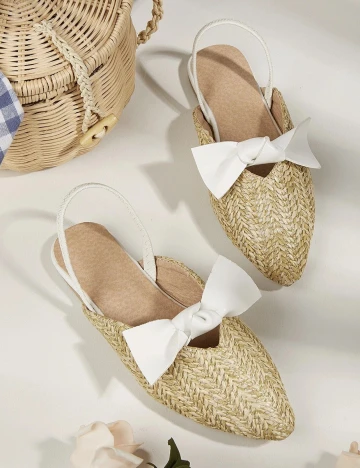 Pantofi Shein Kids, maro deschis