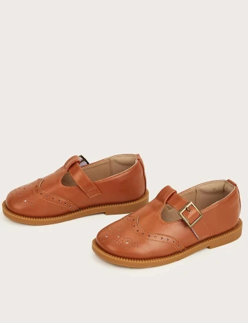 Pantofi Shein Kids, maro