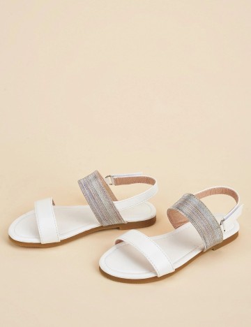 Sandale Shein Kids, alb