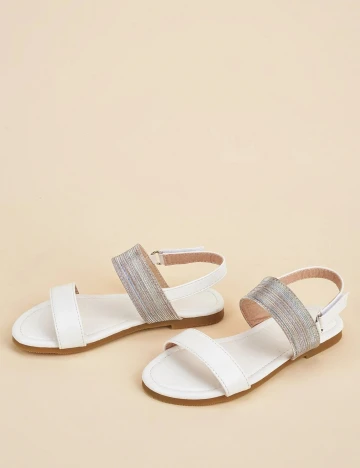 Sandale Shein Kids, alb