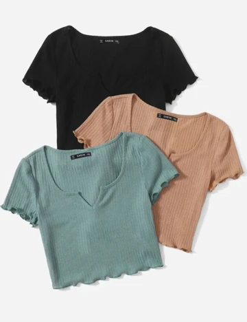 Set topuri SHEIN CURVE, mix culori