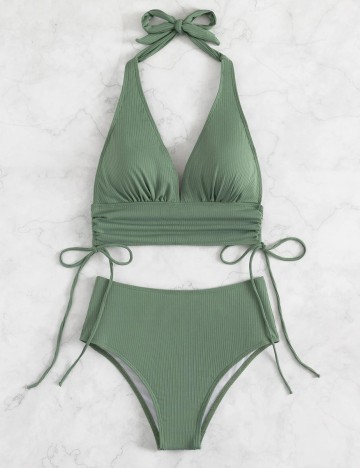 Costum de baie SHEIN, verde