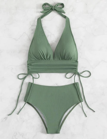 Costum de baie SHEIN, verde