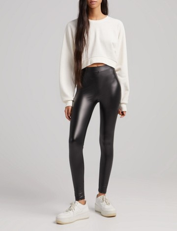 Colanti Bershka, negru, M