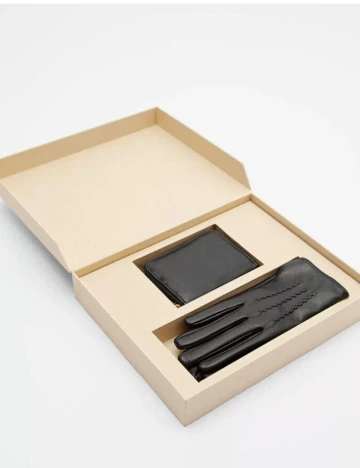 Set portofel si manusi Zara, negru Negru