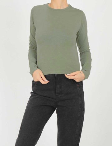 Bluza Stradivarius, verde, S