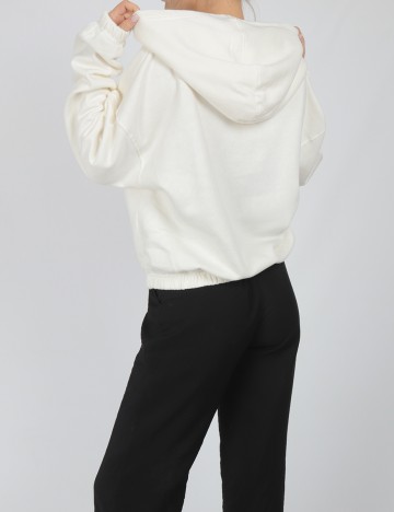 Hanorac Bershka, alb