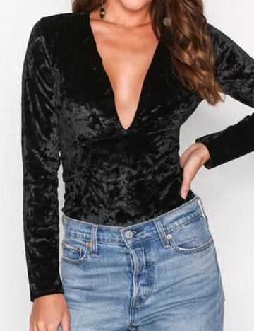 
						Body NELLY, negru, XS