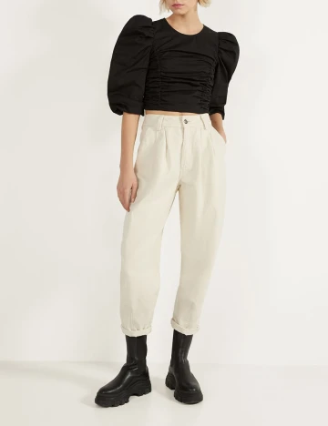 Top Bershka, negru