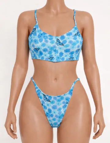 Costum de baie SHEIN, albastru