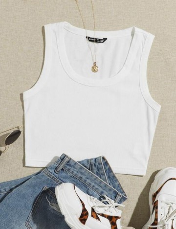 Top SHEIN, alb
