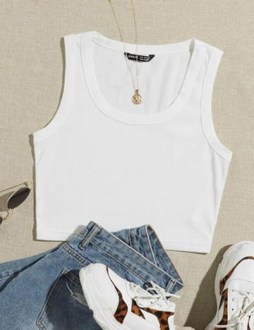 Top SHEIN, alb