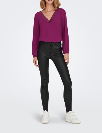 Bluza Jacqueline de Yong, pruna