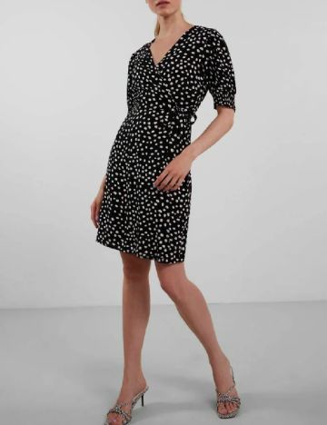 Rochie scurta Pieces, negru