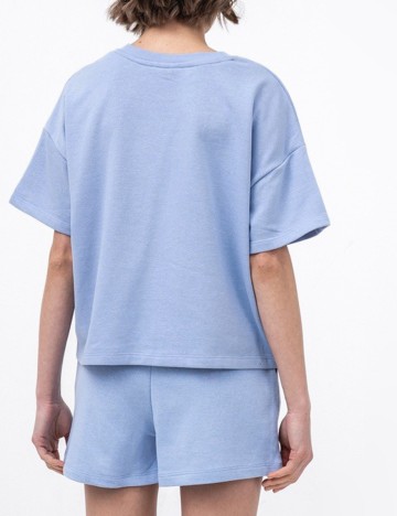 Tricou Pieces, albastru