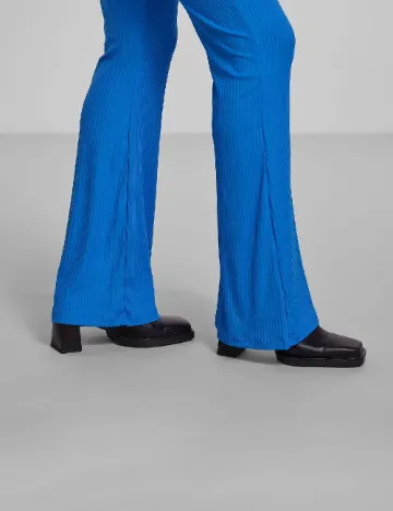 Pantaloni Pieces, albastru Albastru