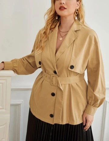 Trench SHEIN CURVE, bej
