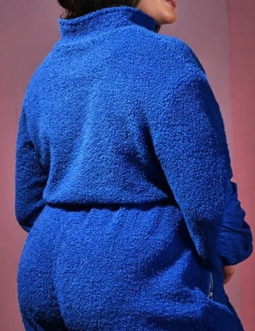 Jacheta SHEIN CURVE, albastru Albastru