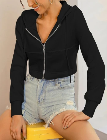 Hanorac SHEIN, negru Negru