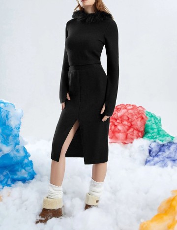 Compleu SHEIN, negru, XS