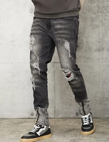 Blugi SHEIN, gri, 33 Gri