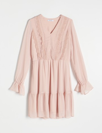 Rochie scurta Reserved, nude