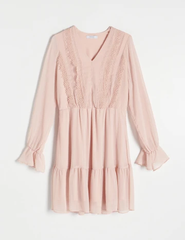 Rochie scurta Reserved, nude