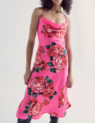 Rochie medie Reserved, roz