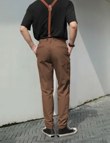 Pantaloni SHEIN, maro