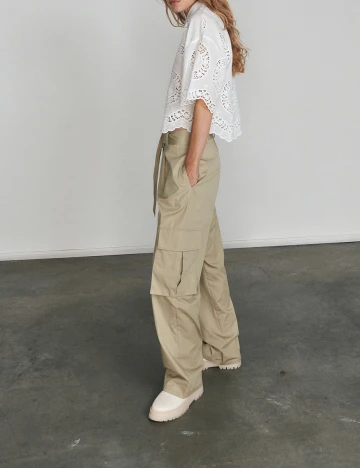 Pantaloni Reserved, bej
