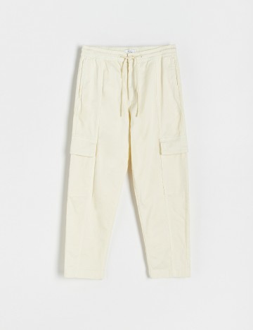 Pantaloni Reserved, crem