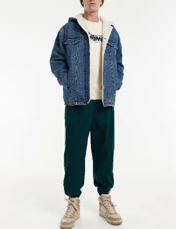 Pantaloni Reserved, verde inchis