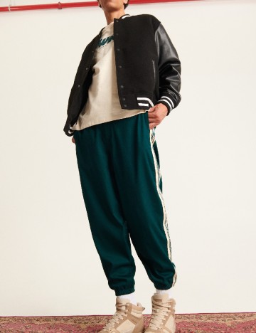 Pantaloni Reserved, verde inchis