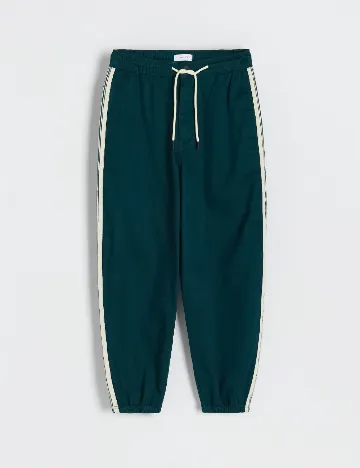 Pantaloni Reserved, verde inchis
