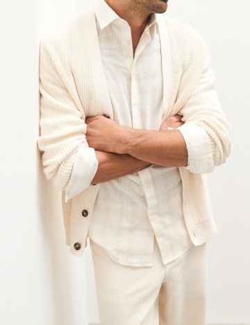 Cardigan Reserved, ecru