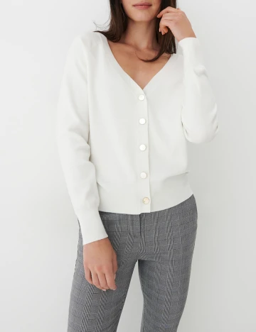 Cardigan Mohito, alb