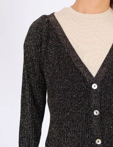 Cardigan Vila, negru Negru