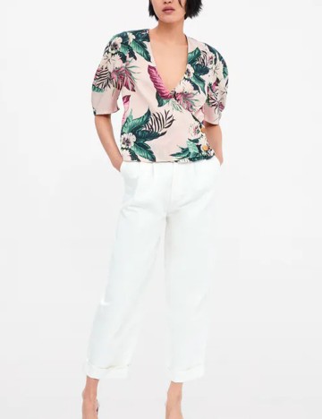 Camasa Zara, model floral, S