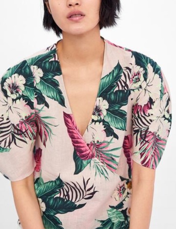 Camasa Zara, model floral