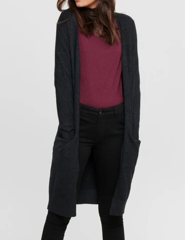 Cardigan Jacqueline de Yong, negru Negru