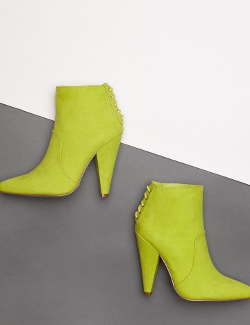 Botine Shoedazzle, verde, 40,5