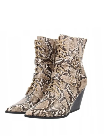 Botine Justfab, imprimeu sarpe, 40,5 Animal print