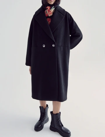 Palton Reserved, negru Negru
