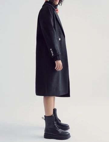 Palton Reserved, negru Negru