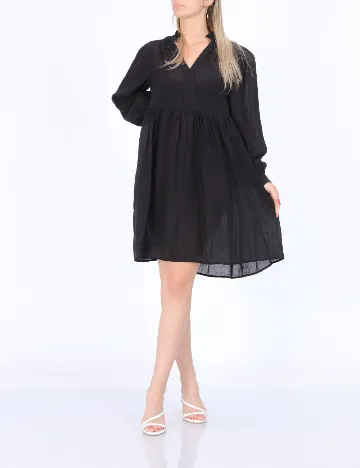 Rochie scurta Pieces, negru Negru