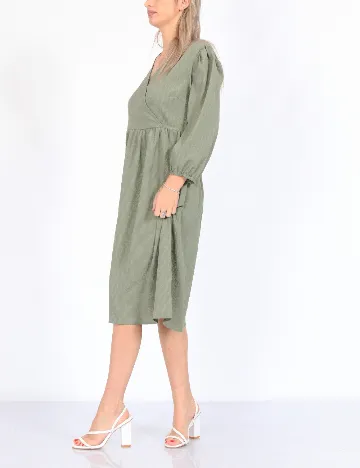 Rochie medie Pieces, verde Verde