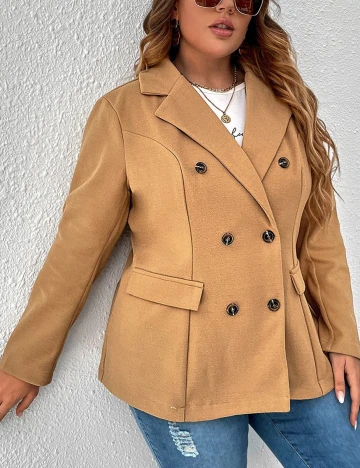Sacou SHEIN CURVE, maro