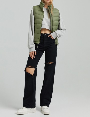 Vesta Bershka, verde, M